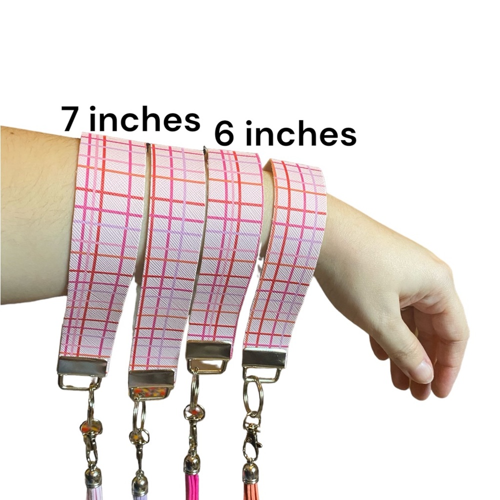 Color Valentines Pattern Print Womens Keychain Wristlet (price for 1) - Picture 3 of 3